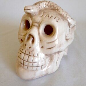 VINTAGE SAM’S SKULL SNAKE OKINAWA JAPAN CERAMIC TIKI MUG